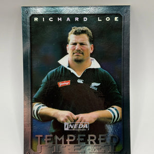 1997 Ineda NZ All Black Trading Cards Tempered Steel Subset TS9 Richard Loe #0646/1000 FRENLY BRICKS - Open 7 Days