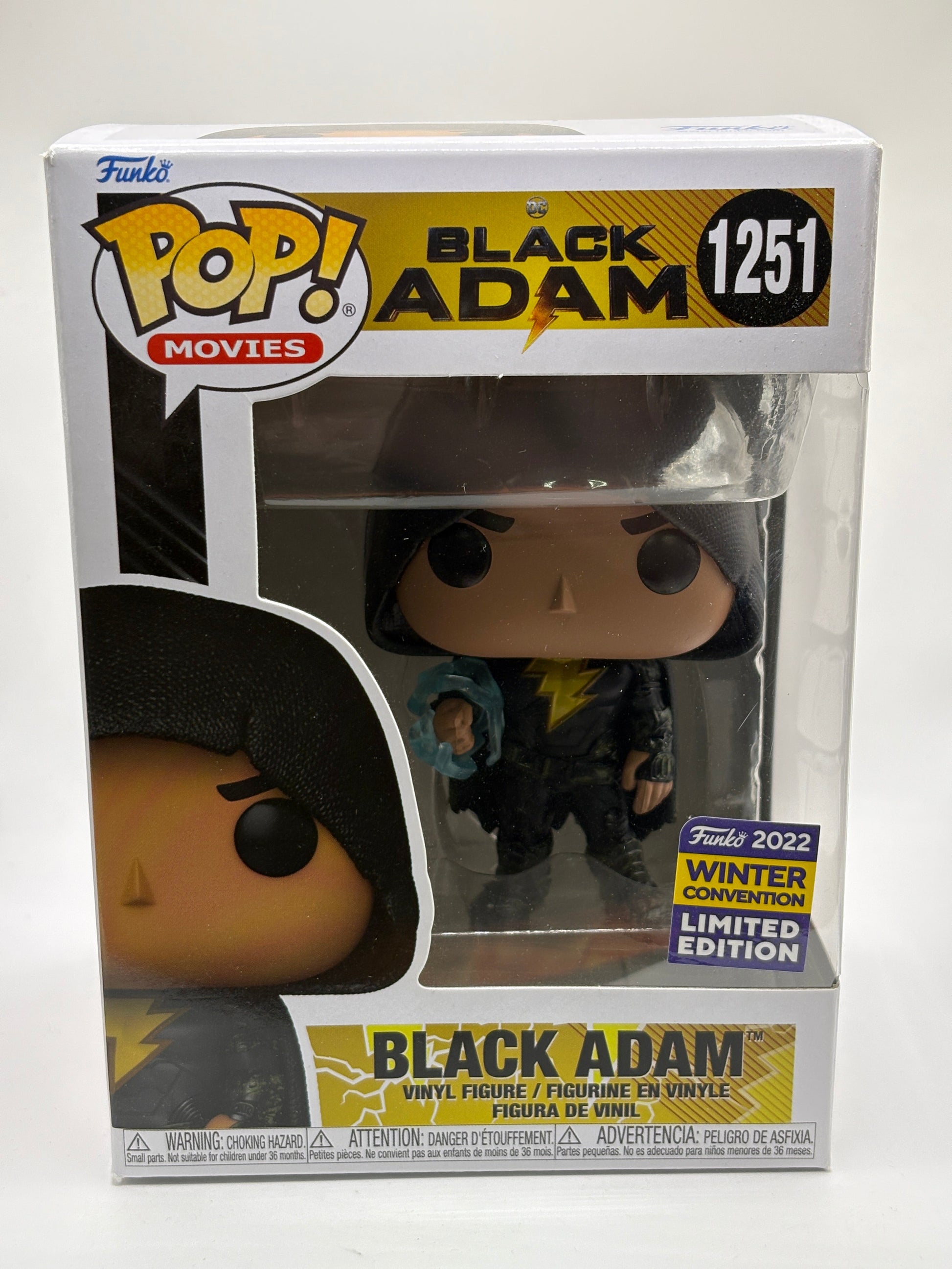 Funko POP! Movies Black Adam #1251 Black Adam 2022 Winter Con FRENLY BRICKS - Open 7 Days