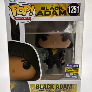 Funko POP! Movies Black Adam #1251 Black Adam 2022 Winter Con FRENLY BRICKS - Open 7 Days