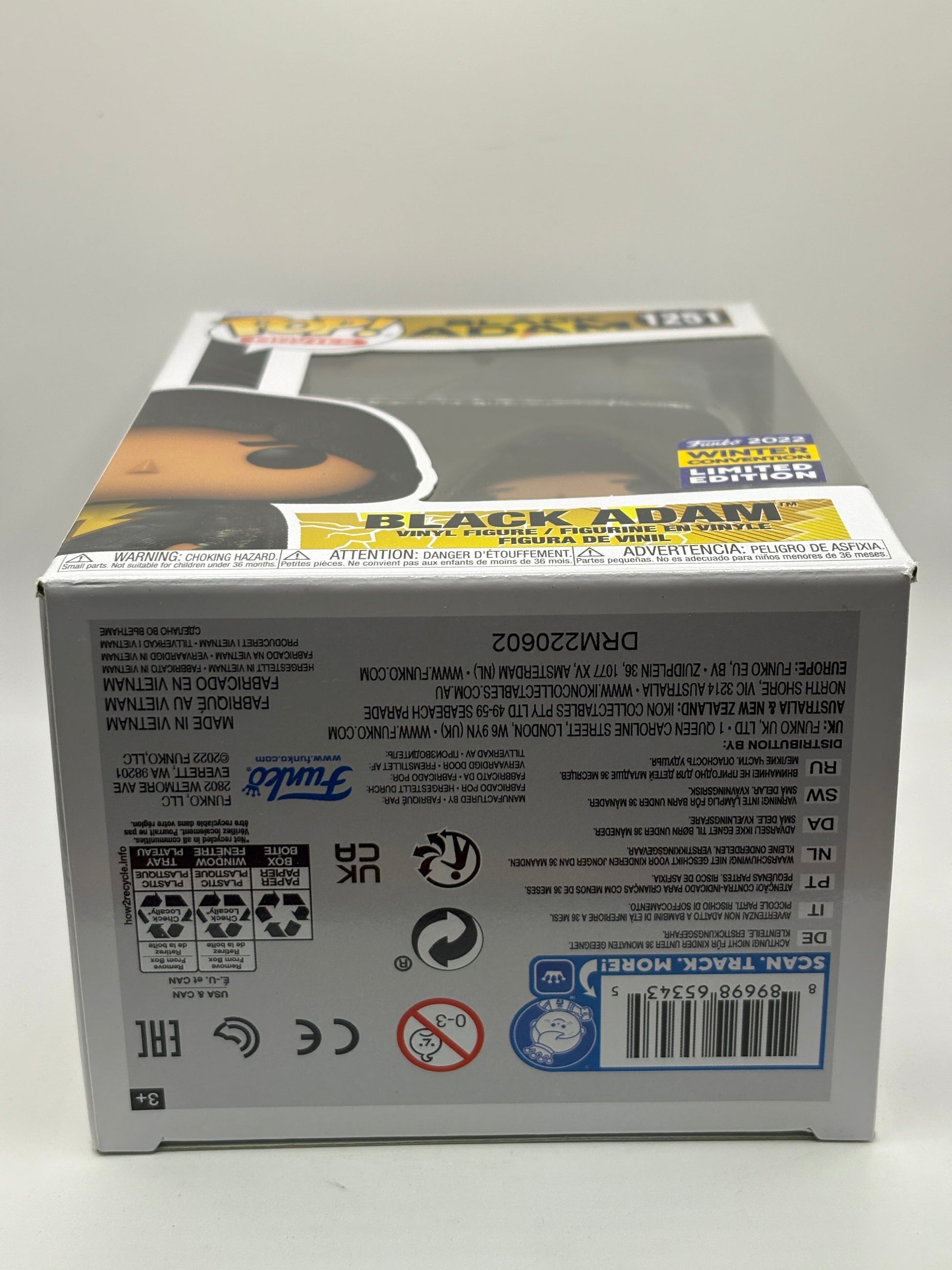 Funko POP! Movies Black Adam #1251 Black Adam 2022 Winter Con FRENLY BRICKS - Open 7 Days