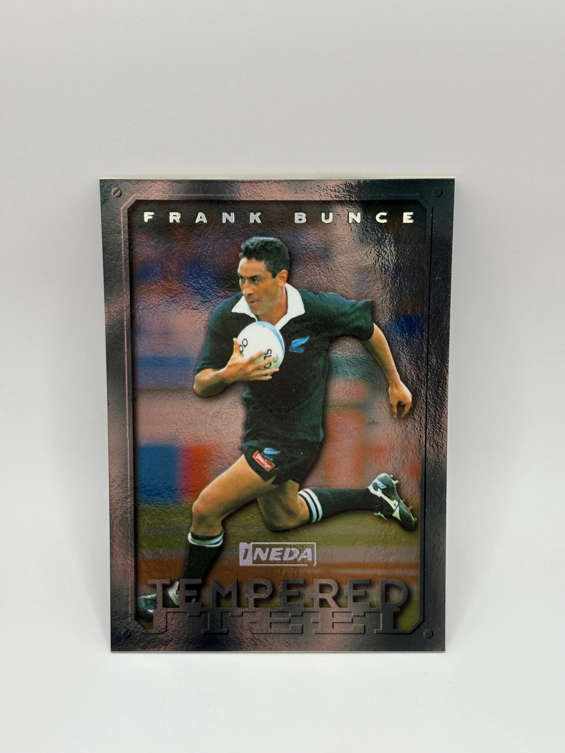 1997 Ineda NZ All Black Trading Cards Tempered Steel TS4 Frank Bunce #0923/1000 FRENLY BRICKS - Open 7 Days