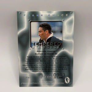 1997 Ineda NZ All Black Trading Cards Tempered Steel TS4 Frank Bunce #0923/1000 FRENLY BRICKS - Open 7 Days