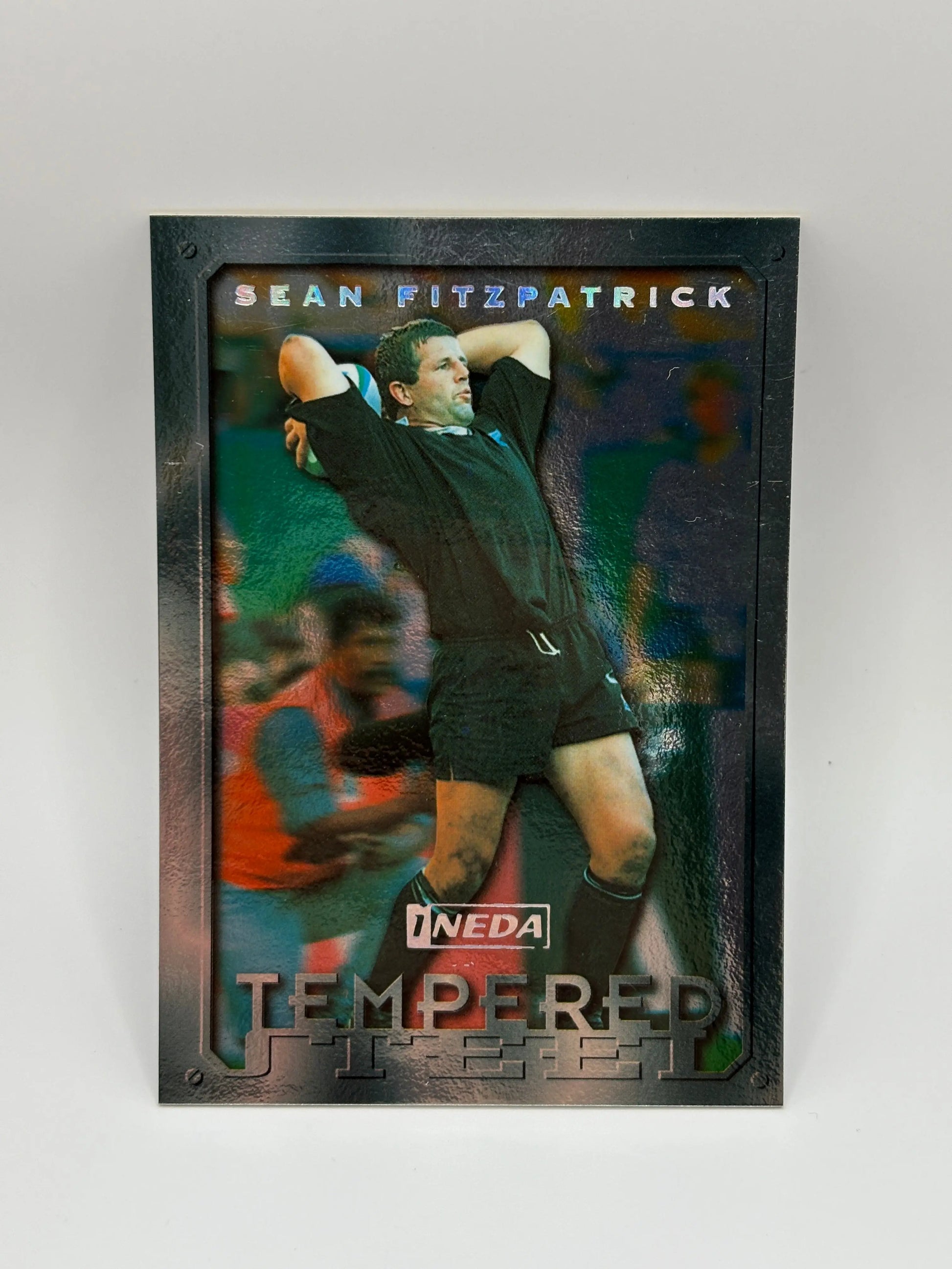 1997 Ineda NZ All Black Trading Cards Tempered Steel TS5 Sean Fitzpatrick #0646/1000 FRENLY BRICKS - Open 7 Days