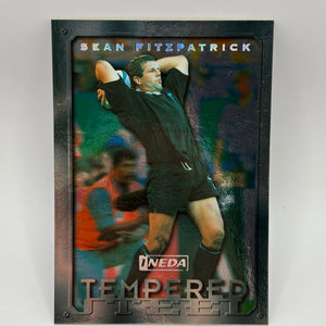 1997 Ineda NZ All Black Trading Cards Tempered Steel TS5 Sean Fitzpatrick #0646/1000 FRENLY BRICKS - Open 7 Days
