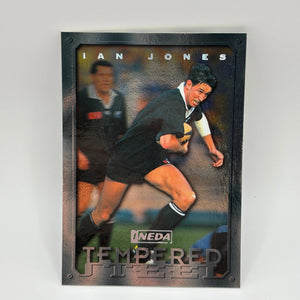 1997 Ineda NZ All Black Trading Cards Tempered Steel Card TS6 Ian Jones #0056/1000 FRENLY BRICKS - Open 7 Days
