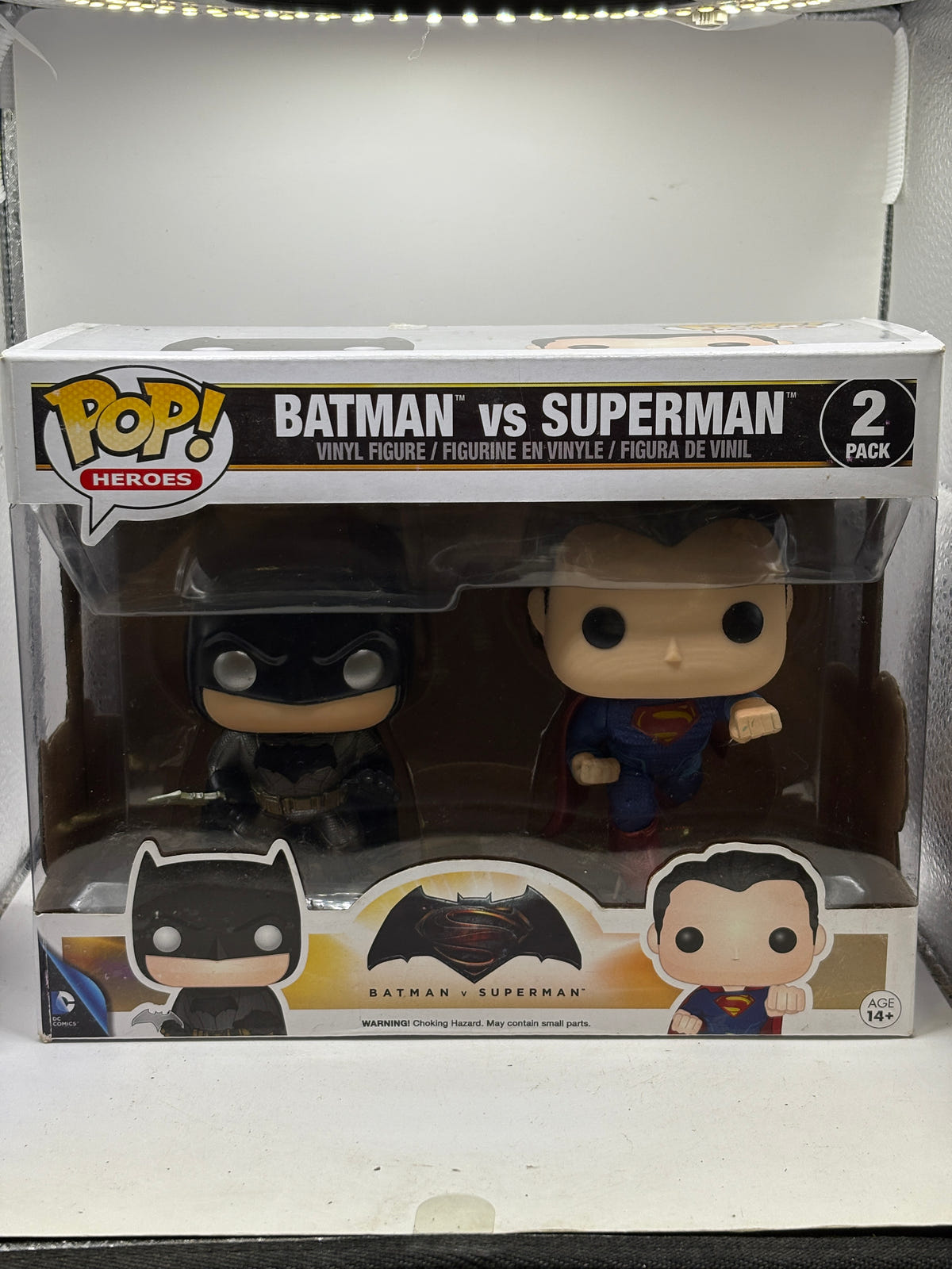 Funko POP! Heroes Batman vs Superman 2 Pack Vinyl Figures image 1
