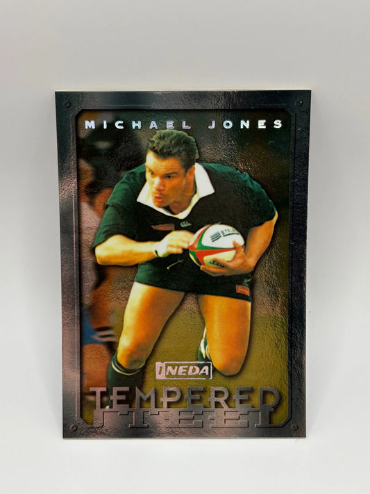 1997 Ineda NZ All Black Trading Cards Tempered Steel TS8 Michael Jones FRENLY BRICKS - Open 7 Days