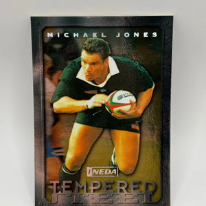 1997 Ineda NZ All Black Trading Cards Tempered Steel TS8 Michael Jones FRENLY BRICKS - Open 7 Days