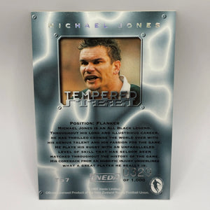 1997 Ineda NZ All Black Trading Cards Tempered Steel TS8 Michael Jones FRENLY BRICKS - Open 7 Days