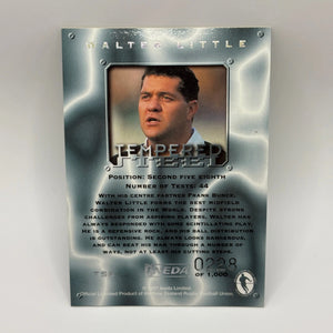 1997 Ineda NZ All Black Trading Cards Tempered Steel TS8 Walter Little #0228/1000 FRENLY BRICKS - Open 7 Days