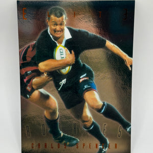 1997 Ineda NZ All Black Trading Cards Elite Rookies ER1 Carlos Spencer #1565/2000 FRENLY BRICKS - Open 7 Days