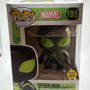 Funko POP! Marvel #195 Spider-Man Stealth Suit Vinyl Bobble-Head Box Damage FRENLY BRICKS - Open 7 Days