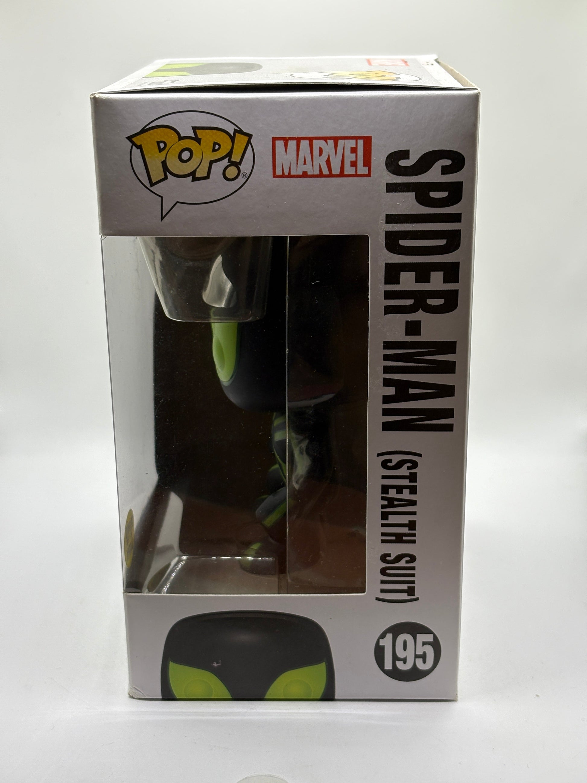 Funko POP! Marvel #195 Spider-Man Stealth Suit Vinyl Bobble-Head Box Damage FRENLY BRICKS - Open 7 Days