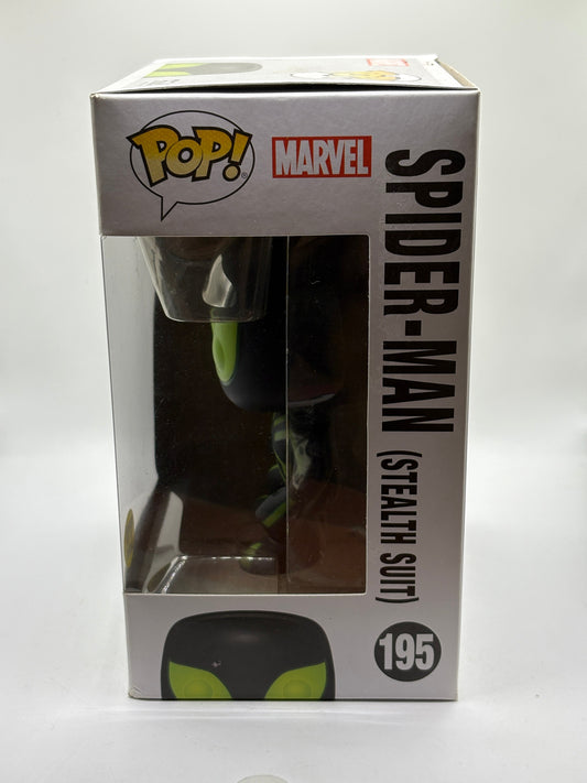 Funko POP! Marvel #195 Spider-Man Stealth Suit Vinyl Bobble-Head Box Damage FRENLY BRICKS - Open 7 Days