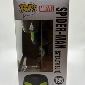 Funko POP! Marvel #195 Spider-Man Stealth Suit Vinyl Bobble-Head Box Damage FRENLY BRICKS - Open 7 Days