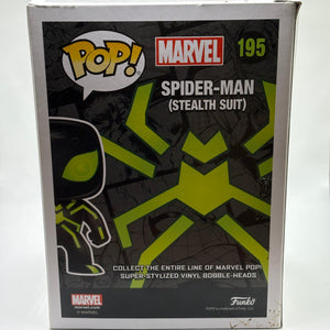 Funko POP! Marvel #195 Spider-Man Stealth Suit Vinyl Bobble-Head Box Damage FRENLY BRICKS - Open 7 Days
