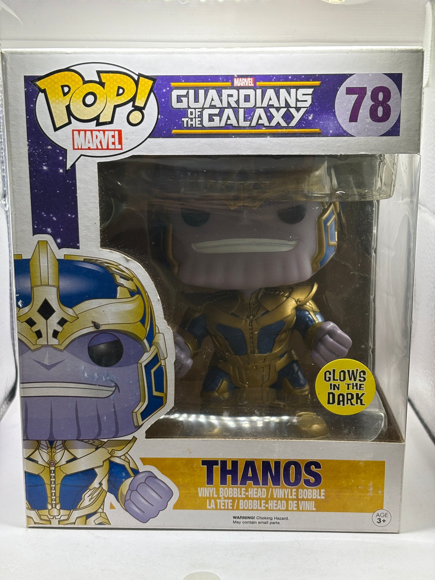 Funko POP! Marvel Guardians of the Galaxy #78 Thanos Glow Vinyl Bobble-Head