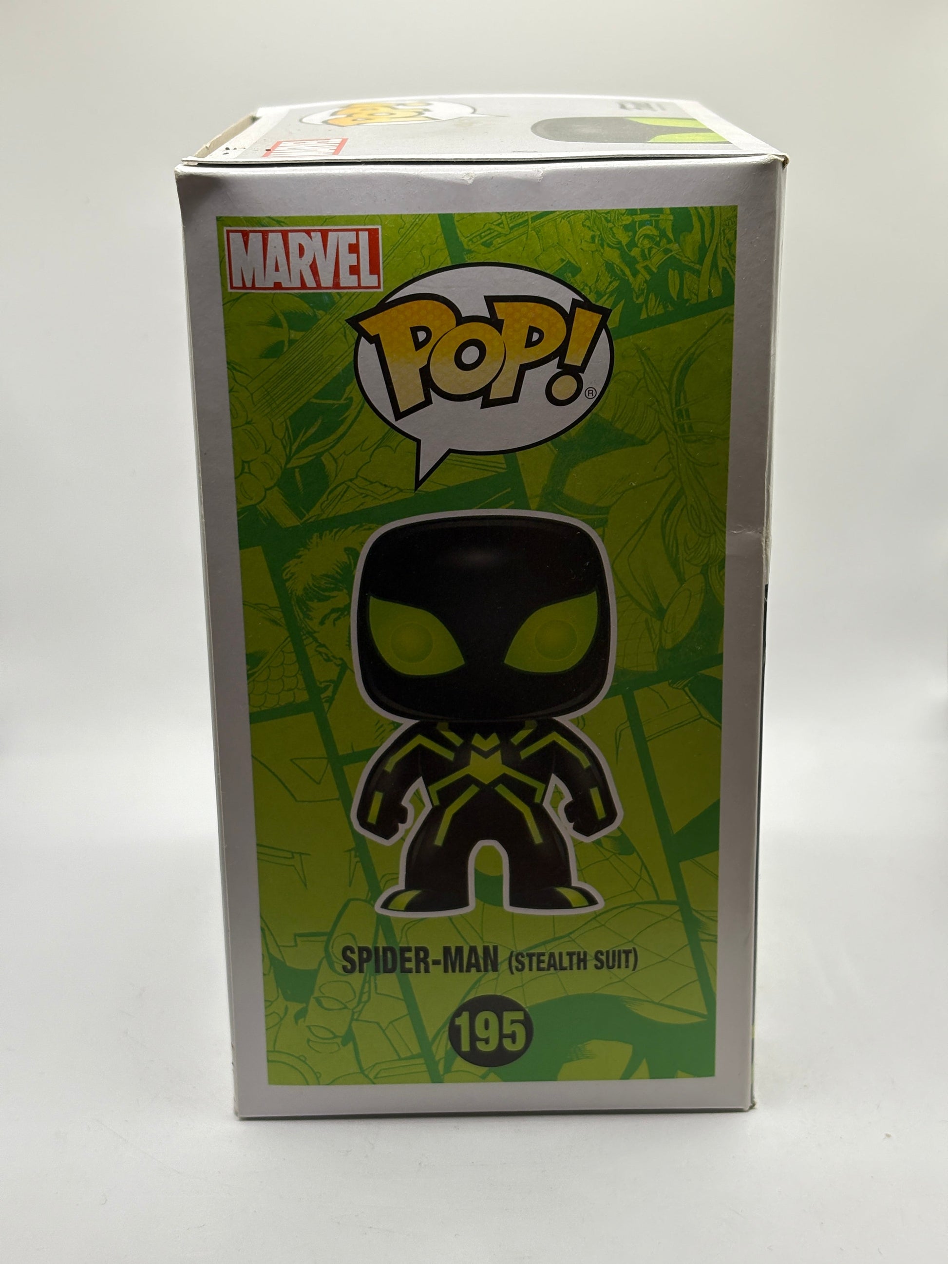 Funko POP! Marvel #195 Spider-Man Stealth Suit Vinyl Bobble-Head Box Damage FRENLY BRICKS - Open 7 Days