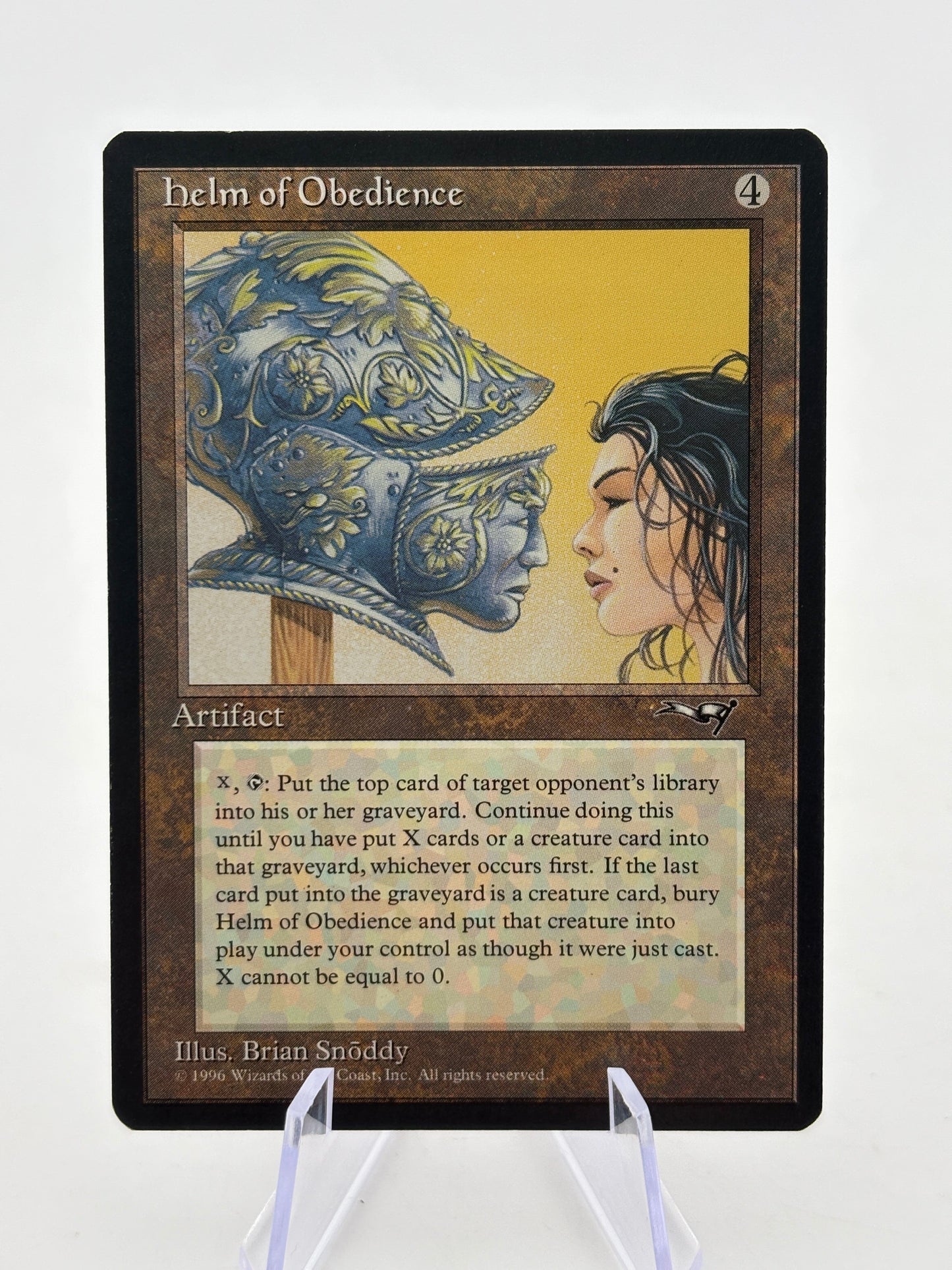 Magic The Gathering Vintage 1996 - Alliances Helm Of Obedience 121 MP FRENLY BRICKS - Open 7 Days