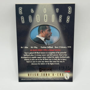 1997 Ineda NZ All Black Trading Cards Elite Rookies ER6 Ofisa Tonu’u FRENLY BRICKS - Open 7 Days