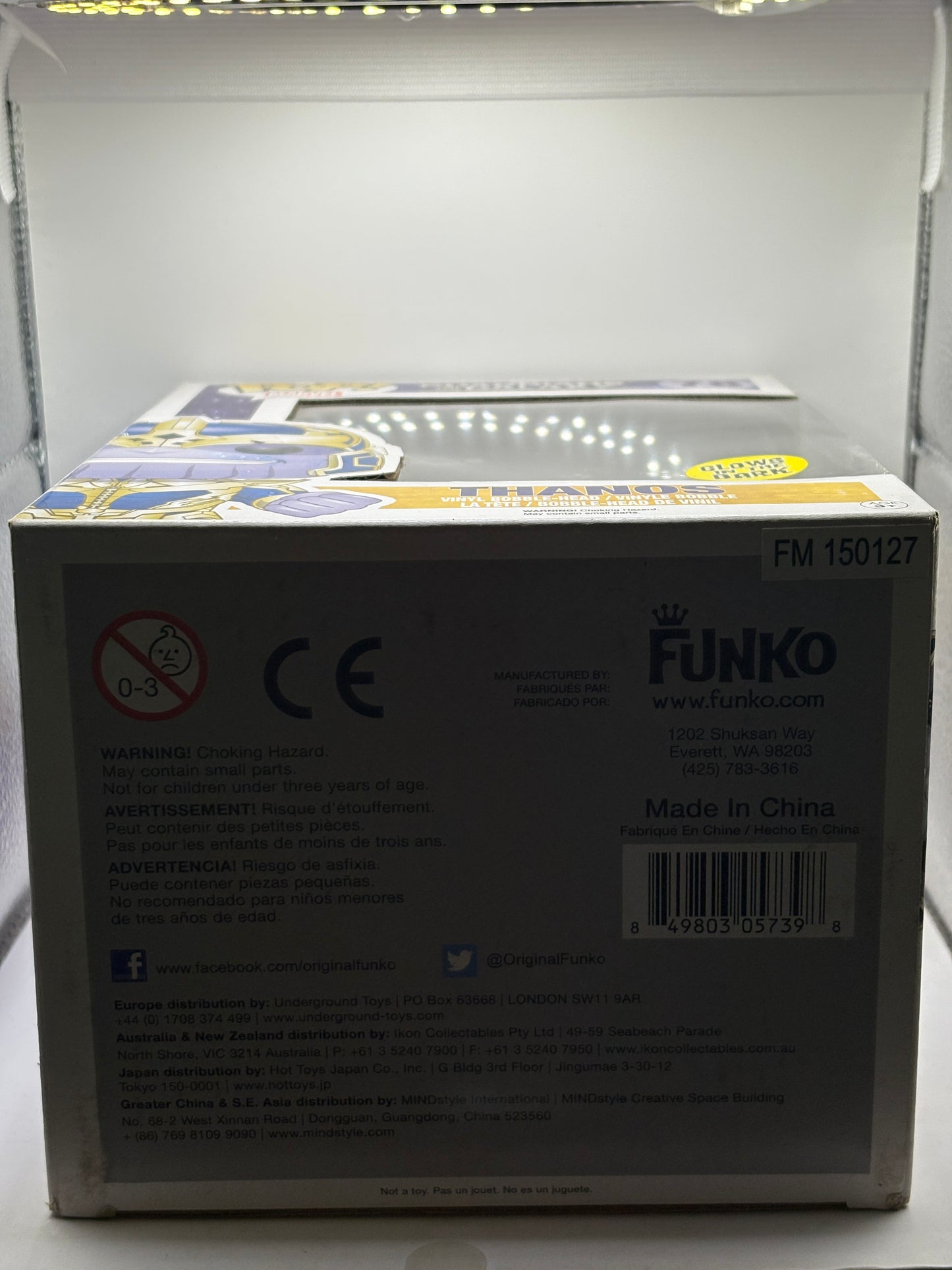 Funko POP! Marvel Guardians of the Galaxy #78 Thanos Glow Vinyl Bobble-Head