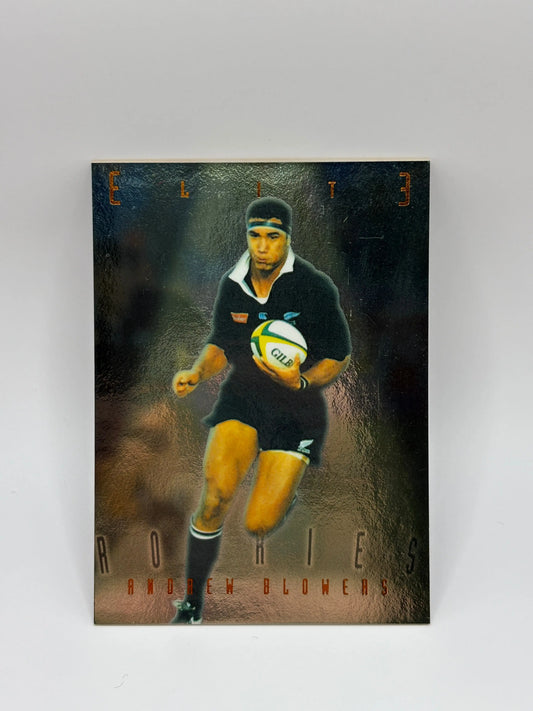 1997 Ineda NZ All Black Trading Cards Elite Rookies ER5 Andrew Blowers #1350/2000 FRENLY BRICKS - Open 7 Days