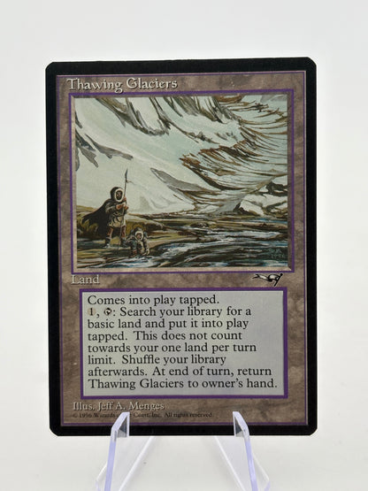 Magic The Gathering Vintage 1996 - Thawing Glaciers Land LP FRENLY BRICKS - Open 7 Days