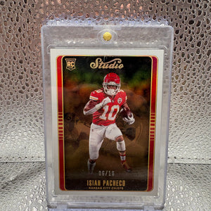 2022 Panini Chronicles Studio Football Isiah Pacheco Rookie 06/10 FRENLY BRICKS - Open 7 Days