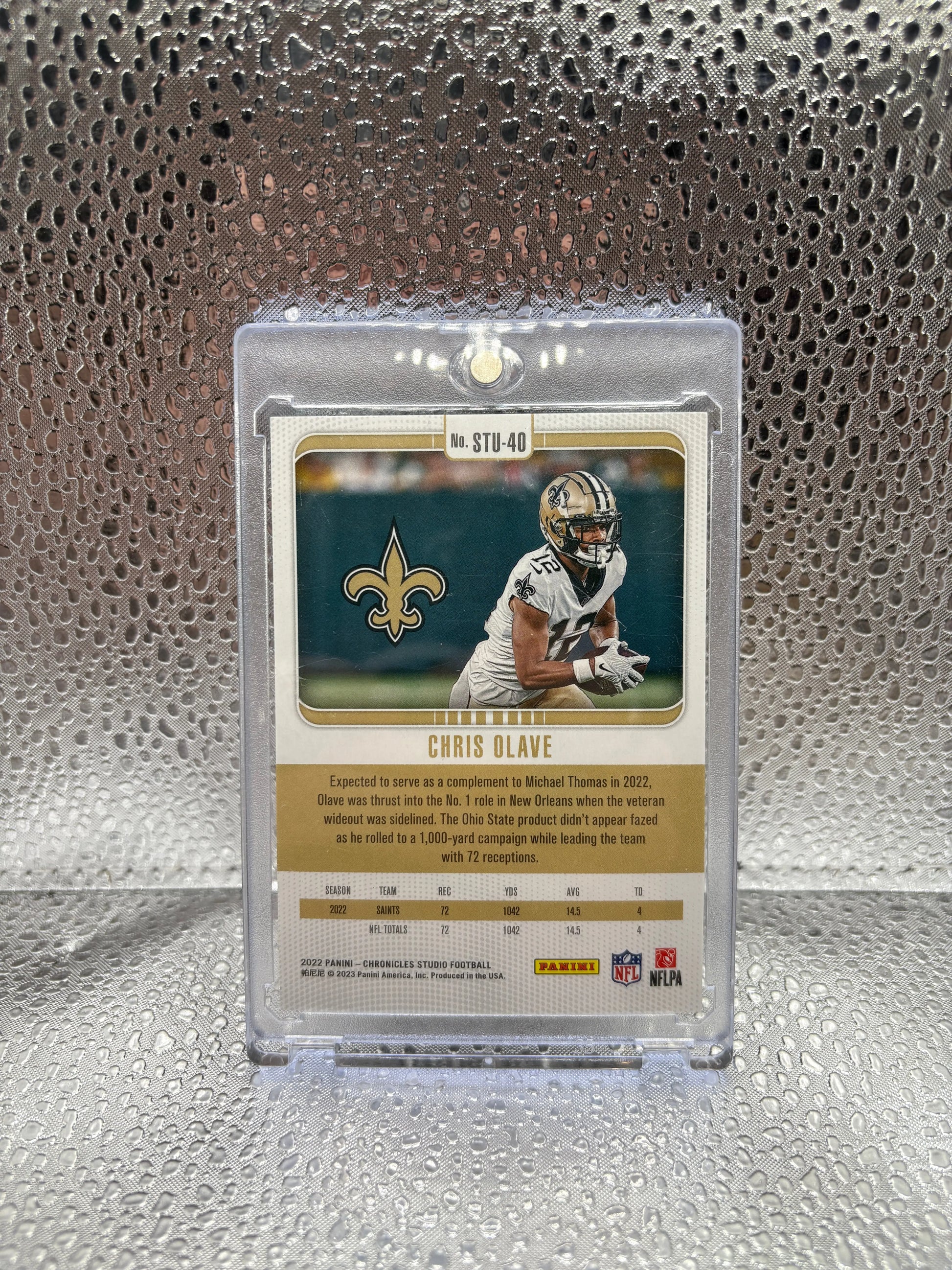 2022 Panini Chronicles Studio Football Chris Olave 09/10 FRENLY BRICKS - Open 7 Days