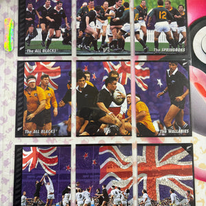 1995 Dynamic New Zealand All Blacks Rugby Union VS WALLABIES + ENGLAND + SPRINGBOKS Card Set FRENLY BRICKS - Open 7 Days