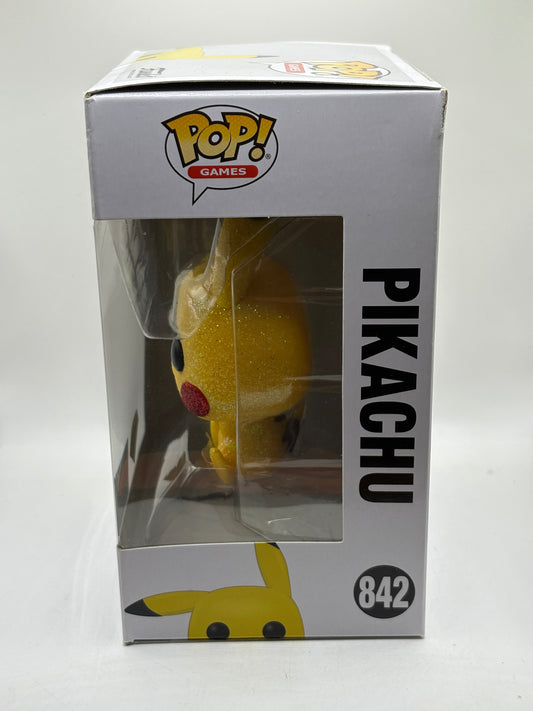 Funko POP! Games Pokemon #842 Pikachu 2021 Fall Con Diamond FRENLY BRICKS - Open 7 Days