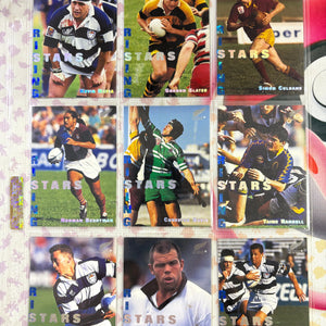 1995 NEW ZEALAND RUGBY UNION ALL BLACKS RISING STARS FULL SET 9/9 FRENLY BRICKS - Open 7 Days