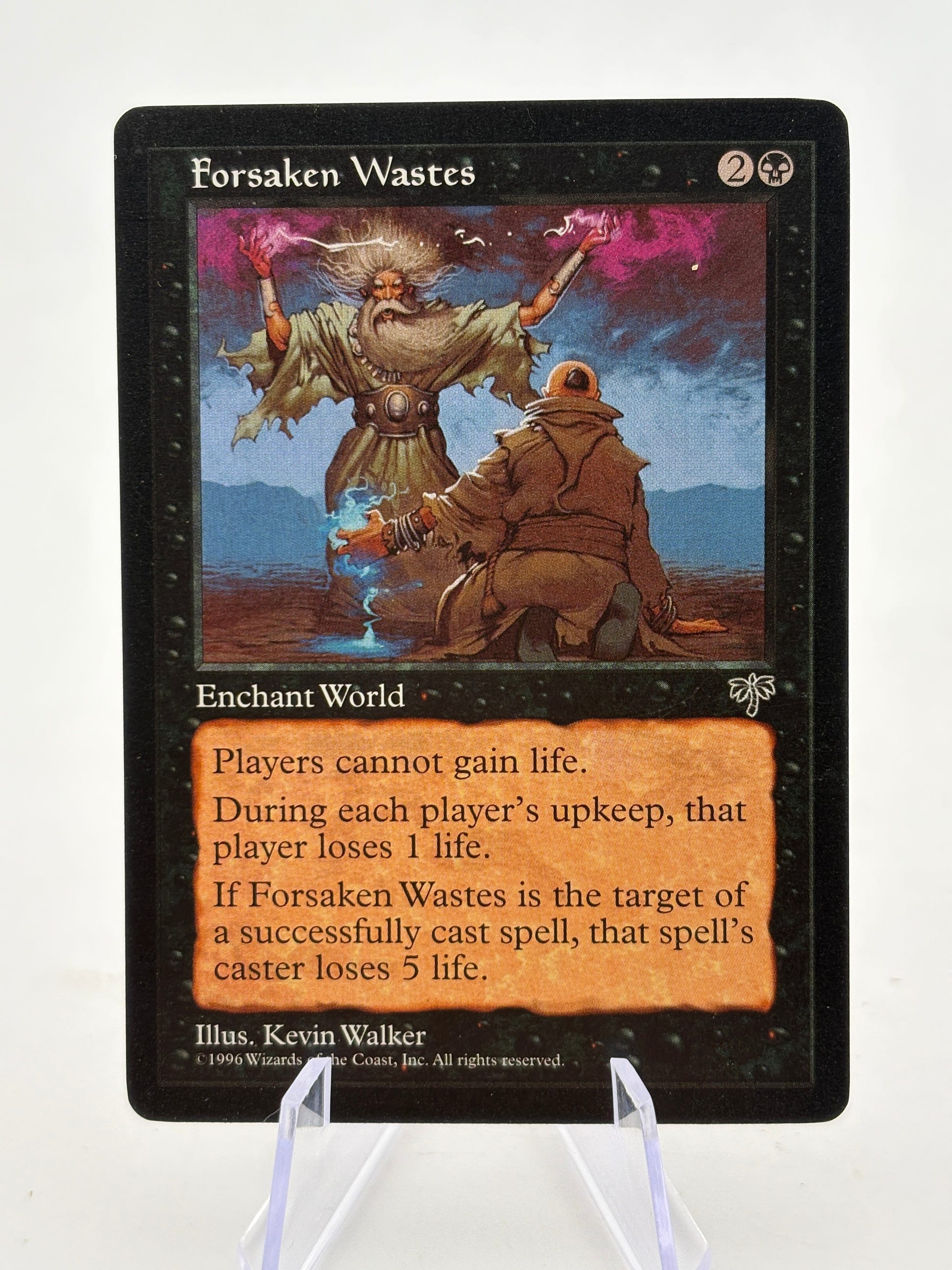 Magic The Gathering Vintage 1996 - Forsaken Wastes Enchantment LP FRENLY BRICKS - Open 7 Days image 1