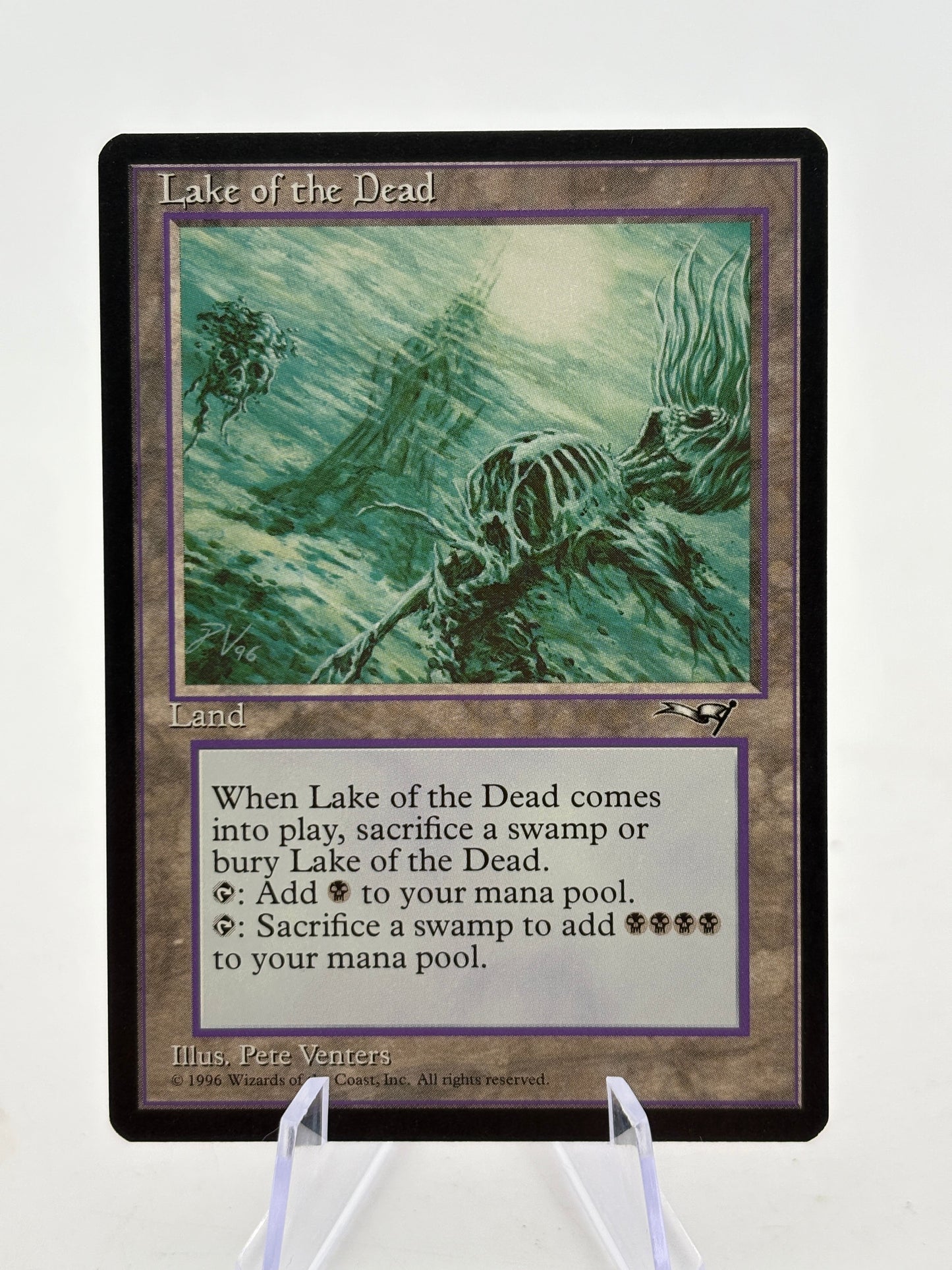 Magic The Gathering Vintage 1996 - Lake of The Dead Land LP FRENLY BRICKS - Open 7 Days
