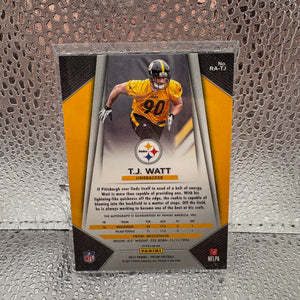 2017 Panini - Prizm Football T.J. Watt NO#RA-TJ Auto Silver FRENLY BRICKS - Open 7 Days