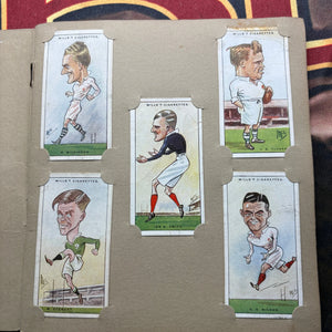 1929 Will’s Cigarette Picture Card Album Rugby Internationals COMPLETE ALBUM FRENLY BRICKS - Open 7 Days