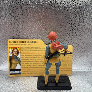 2007 Hasbro G.I. Joe 25th Anniversary SCARLETT v8 Action Figure FRENLY BRICKS - Open 7 Days