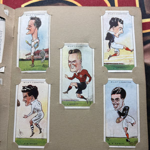 1929 Will’s Cigarette Picture Card Album Rugby Internationals COMPLETE ALBUM FRENLY BRICKS - Open 7 Days