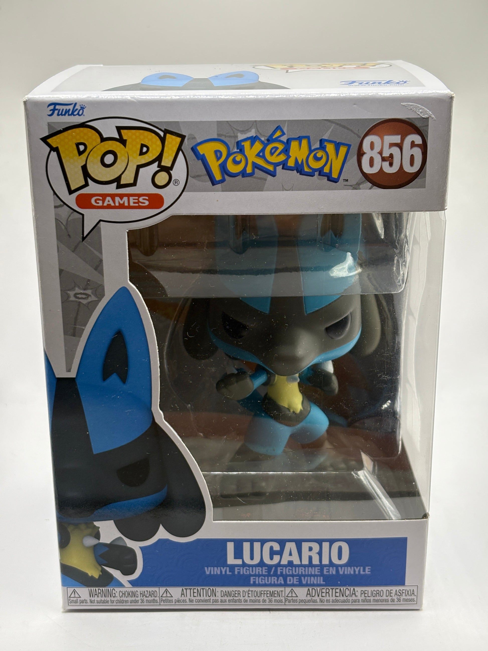 Funko POP! Games Pokemon #856 Lucario Vinyl Figure FRENLY BRICKS - Open 7 Days