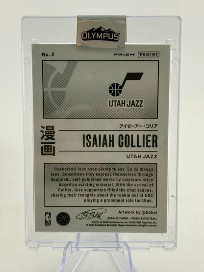2024-25 Panini Prizm Basketball - Isaiah Collier #2 Manga Rookie Card SSP FRENLY BRICKS - Open 7 Days