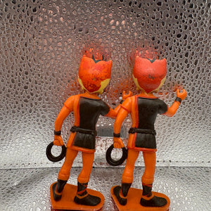 Vintage Wilykat Thundercats 1985 Action Figure Toy Wiley Cat x2 FRENLY BRICKS - Open 7 Days