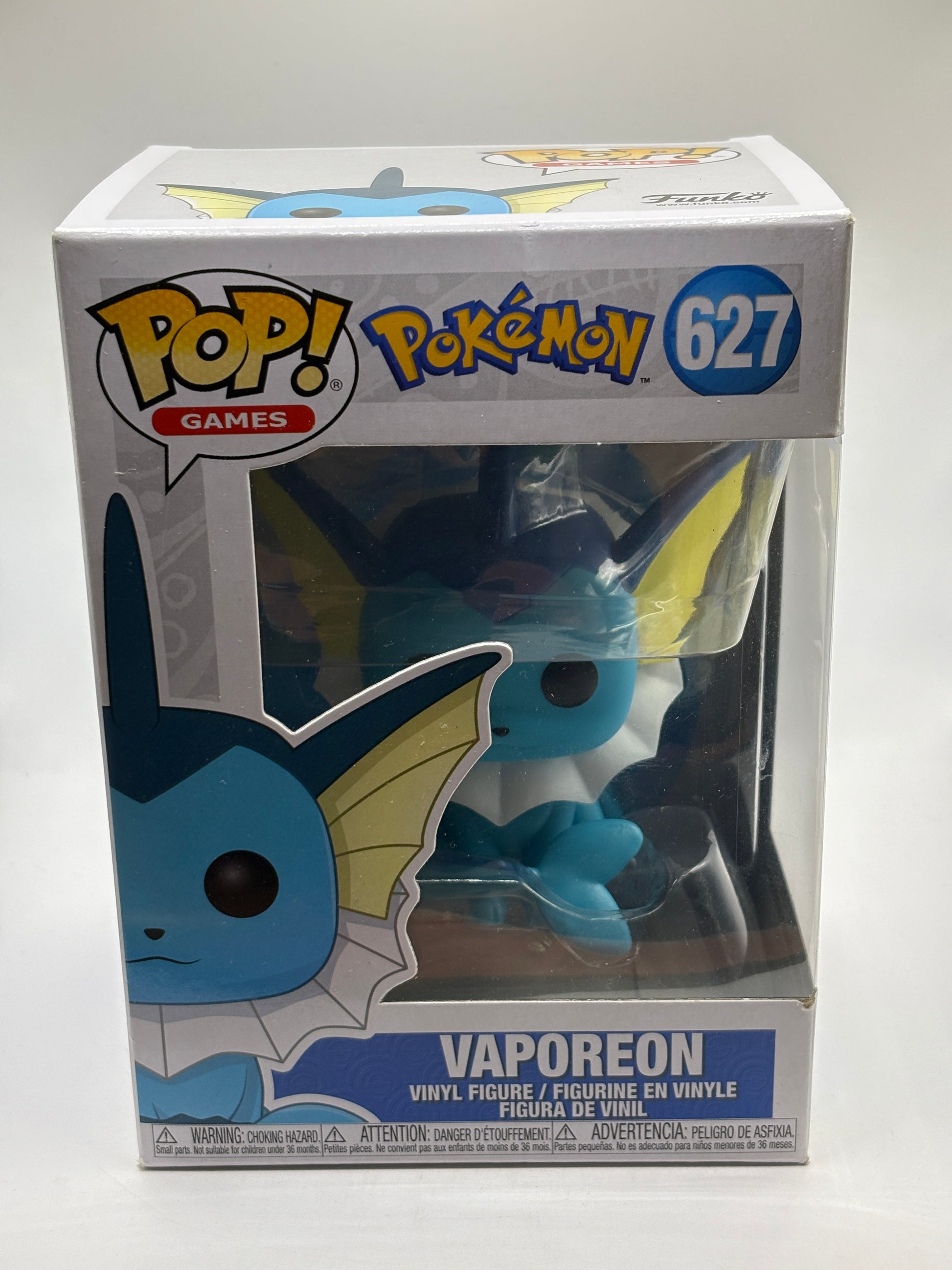 Funko POP! Games Pokemon #627 Vaporeon Vinyl Figure FRENLY BRICKS - Open 7 Days