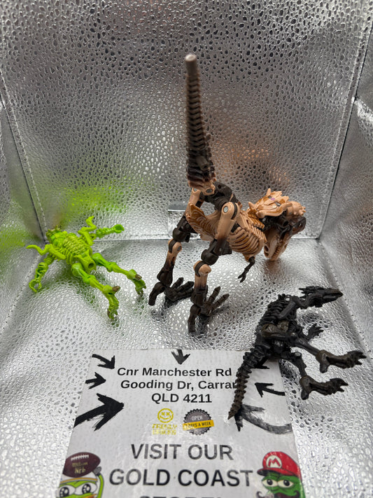 Transformers Dinosaur Vintage Lot x3 FRENLY BRICKS - Open 7 Days