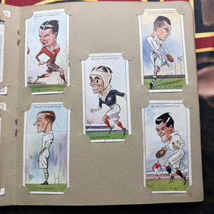 1929 Will’s Cigarette Picture Card Album Rugby Internationals COMPLETE ALBUM FRENLY BRICKS - Open 7 Days
