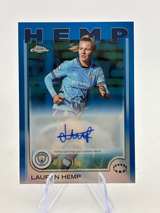 2024-25 Topps Chrome Champions League - Lauren Hemp Auto /150 FRENLY BRICKS - Open 7 Days