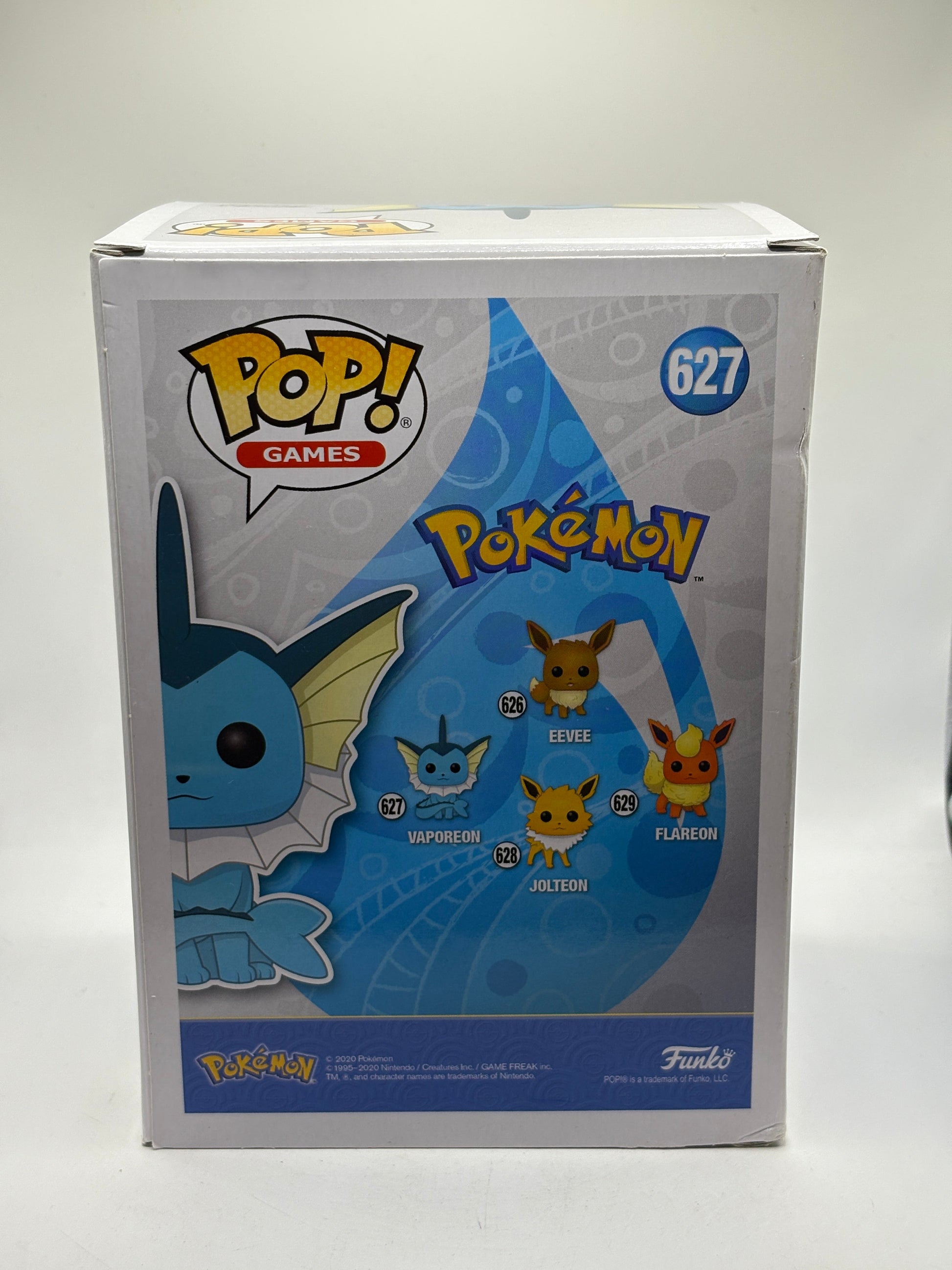 Funko POP! Games Pokemon #627 Vaporeon Vinyl Figure FRENLY BRICKS - Open 7 Days