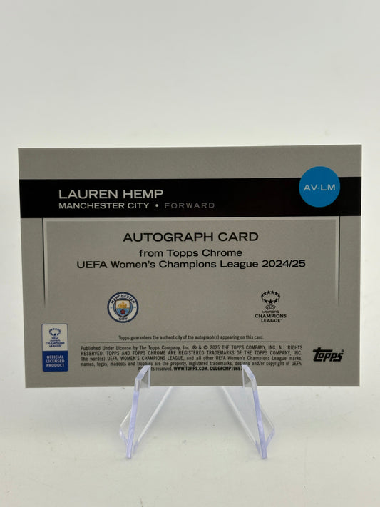 2024-25 Topps Chrome Champions League - Lauren Hemp Auto /150 FRENLY BRICKS - Open 7 Days