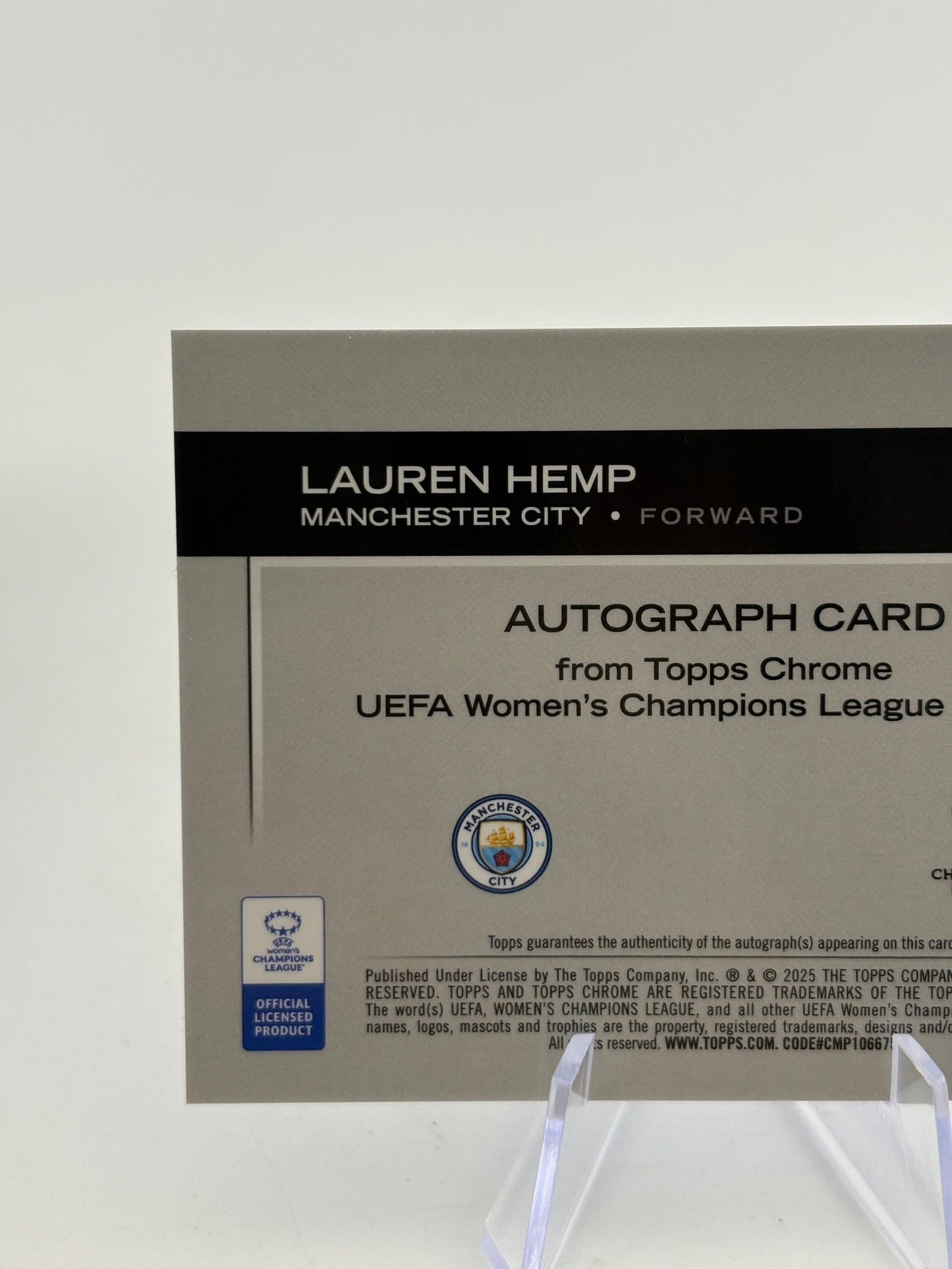 2024-25 Topps Chrome Champions League - Lauren Hemp Auto /150 FRENLY BRICKS - Open 7 Days