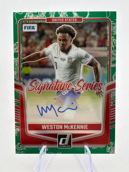2024-25 Weston McKennie Panini Donruss Dragon Scale USMNT Autographed /99 FRENLY BRICKS - Open 7 Days