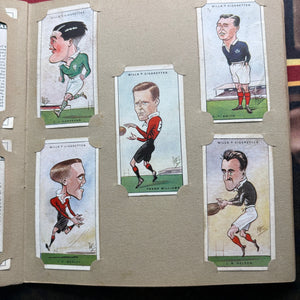 1929 Will’s Cigarette Picture Card Album Rugby Internationals COMPLETE ALBUM FRENLY BRICKS - Open 7 Days